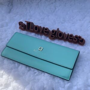 kate spade New York Turquoise Long Wallet